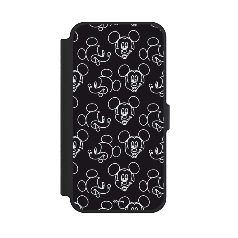 iPhone 12 Pro Max NIVOflip Disney Mickey Muster Schwarz