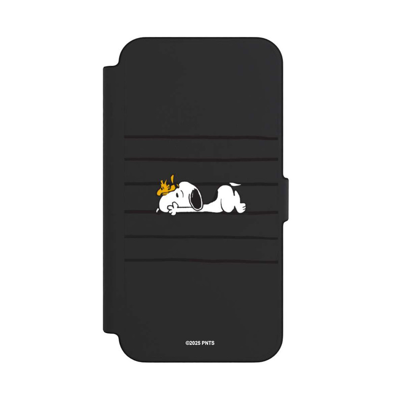 iPhone 12 Pro Max NIVOflip Snoopy Woodstock Streifen Peanuts Transparent