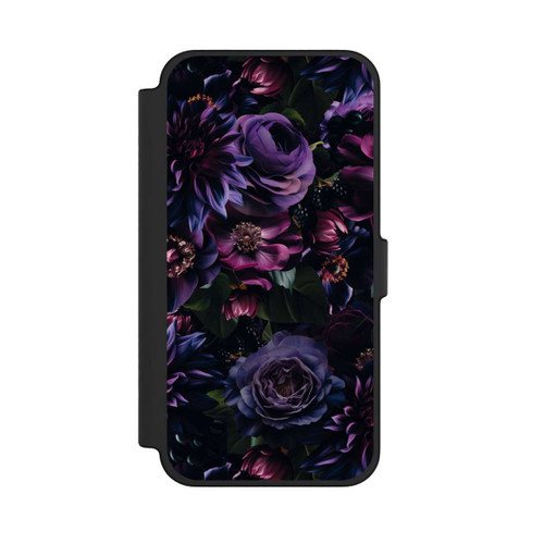 Apple iPhone 12 Pro Max NIVOflip Dunkle Lila Blüten 