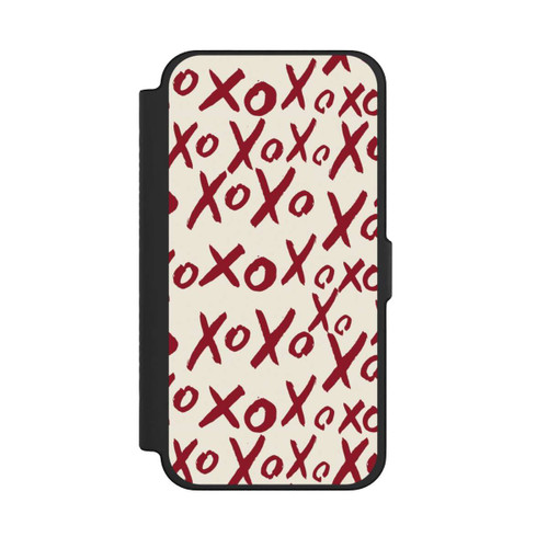 Apple iPhone 12 Pro Max NIVOflip XOXO Love Pattern Beige