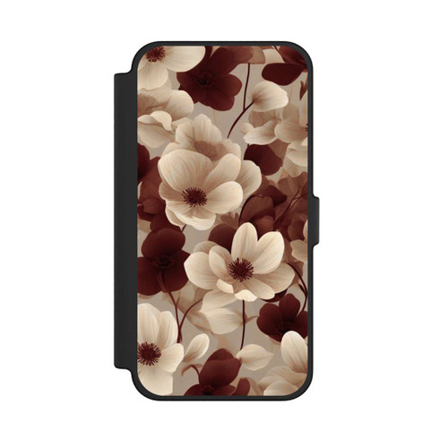 Apple iPhone 12 Pro Max NIVOflip Naturfarbenes Blumenmuster mit KI