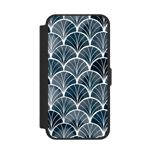 Apple iPhone 12 Pro Max NIVOflip Botanische Brise Art Deco Grau