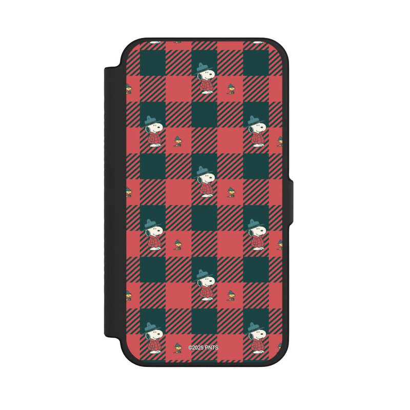 iPhone 12 Pro Max NIVOflip Peanuts Red Tartan Pattern