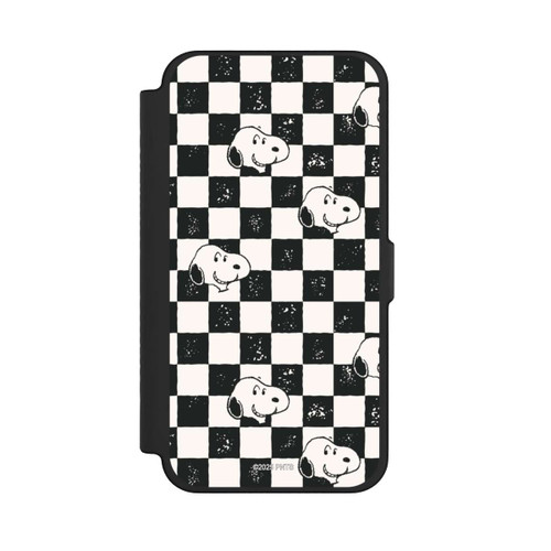 Apple iPhone 12 Pro Max NIVOflip Snoopy Heads Checked Pattern