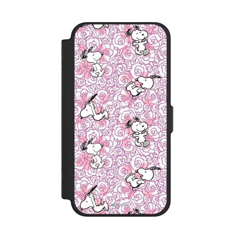 Apple iPhone 12 Pro Max NIVOflip Peanuts Pink Roses Pattern