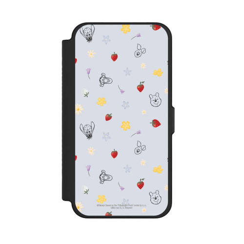Apple iPhone 12 Pro Max NIVOflip Winnie Puuh und Freunde Erdbeer Muster Blau