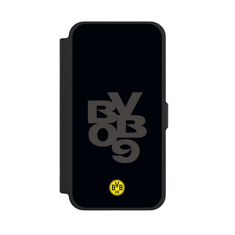 iPhone 12 Pro Max NIVOflip BVB09 Grau Schwarz