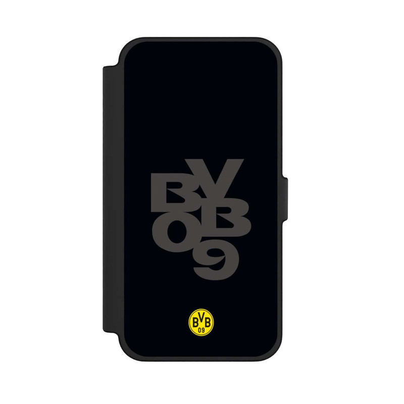 iPhone 12 Pro Max NIVOflip BVB09 Grau Schwarz