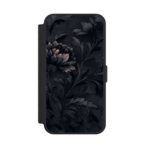Apple iPhone 12 Pro Max NIVOflip Dunkles Blumenmuster Vintage