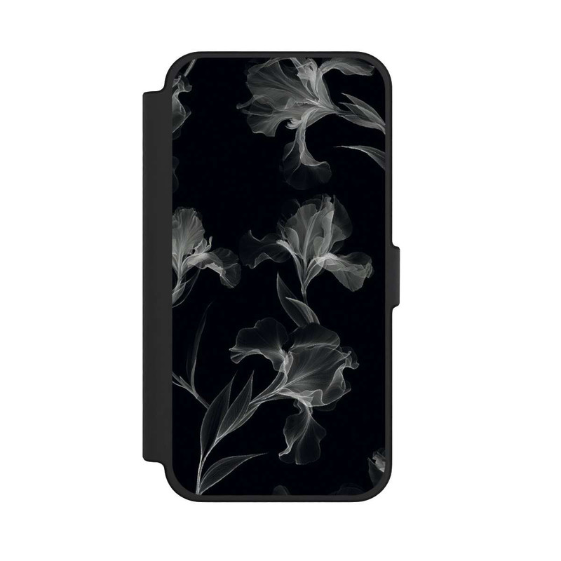 iPhone 12 Pro Max NIVOflip Blumen Schwarz-Weiß Röntgenaufnahme