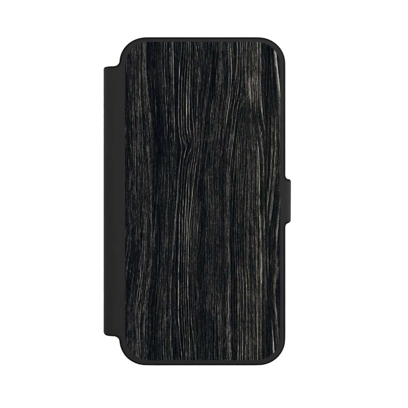 iPhone 12 Pro Max NIVOflip Dunkle Holzstruktur
