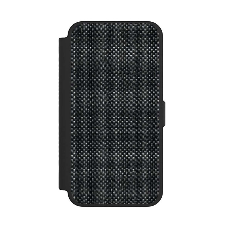 iPhone 12 Pro Max NIVOflip Tissu Noir Abstrait
