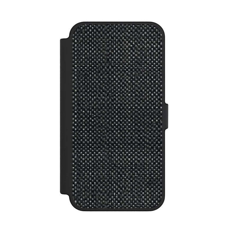 iPhone 12 Pro Max NIVOflip Tissu Noir Abstrait