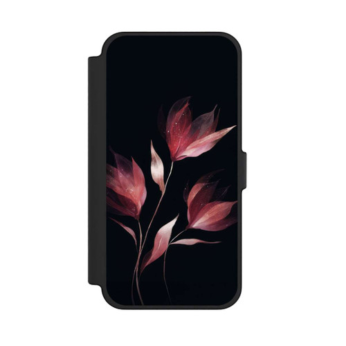 Apple iPhone 12 Pro Max NIVOflip Burgunderrote Blume Negativ