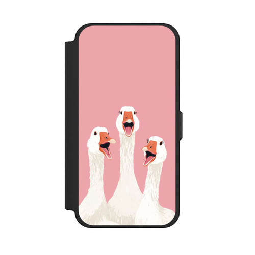 Apple iPhone 12 Pro Max NIVOflip Three Geese Pink with AI