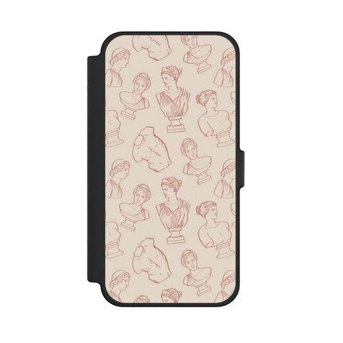 Apple iPhone 12 Pro Max NIVOflip Griechische Büsten Art-Déco Braun