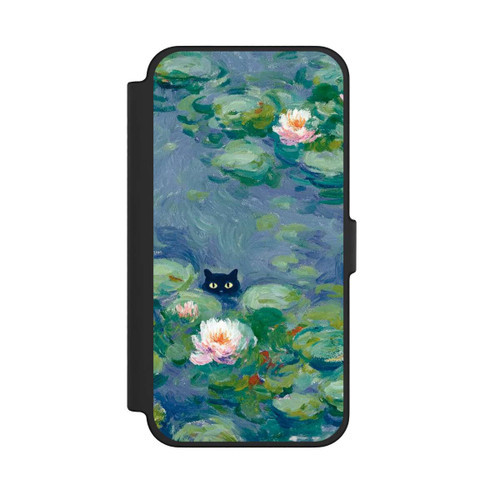 Apple iPhone 12 Pro Max NIVOflip Katze im Teich Gemälde