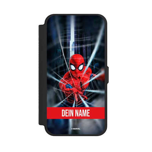 Apple iPhone 12 Pro Max NIVOflip Spiderman Webs in Action Personalisierbar