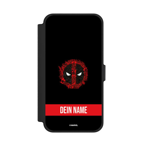 Apple iPhone 12 Pro Max NIVOflip Deadpool Logo Personalisierbar