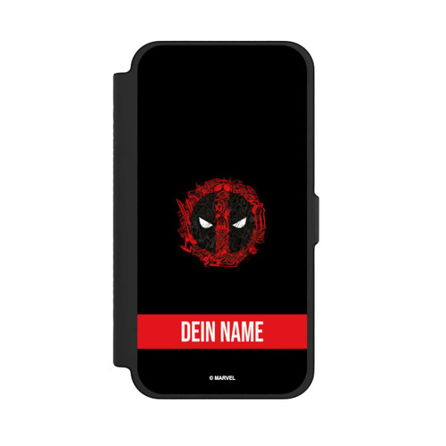 Apple iPhone 12 Pro Max NIVOflip Deadpool Logo Personalisierbar