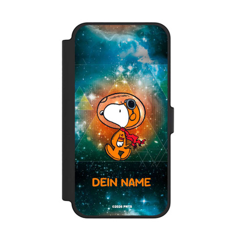 Apple iPhone 12 Pro Max NIVOflip Snoopy Voyageur de l'espace Personnalisable
