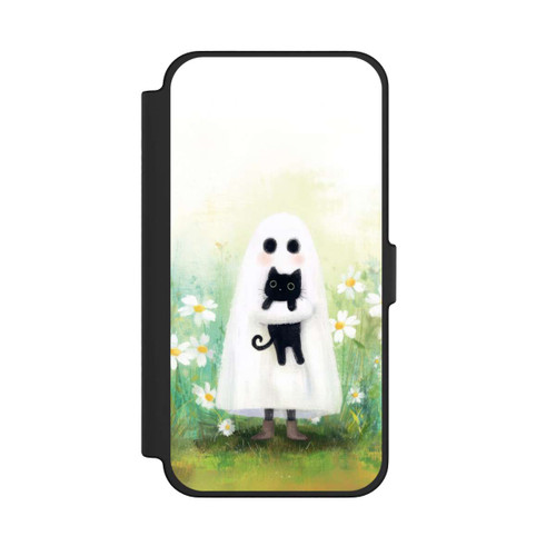 Apple iPhone 12 Pro Max NIVOflip Geist und Katze Halloween mit KI