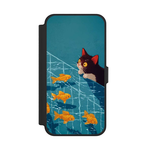 Apple iPhone 12 Pro Max NIVOflip Die Katze im Pool mit KI
