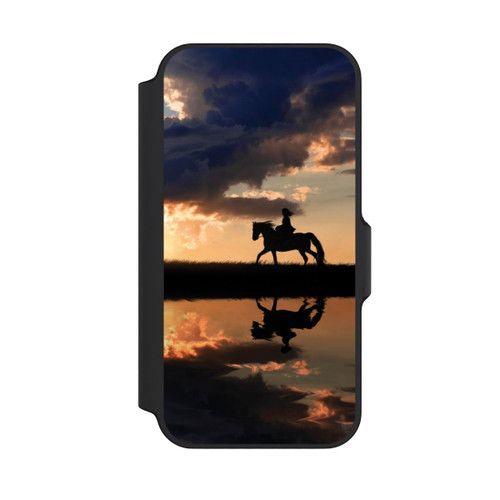 Apple iPhone 13 Mini NIVOflip Ausritt im Sonnenuntergang