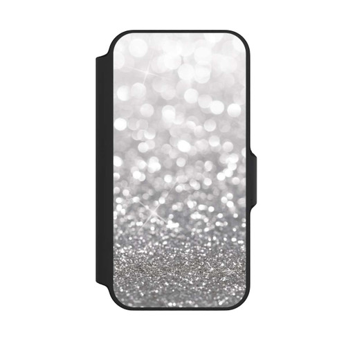 Apple iPhone 13 Mini NIVOflip Pluie de Paillettes Argentées Look