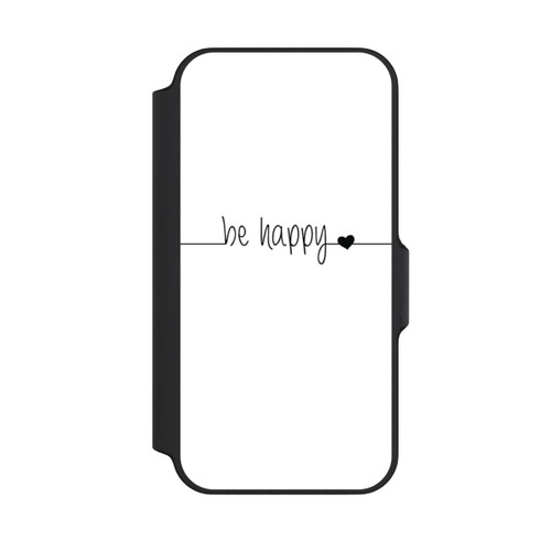 Apple iPhone 13 Mini NIVOflip Be Happy Weisser Hintergrund