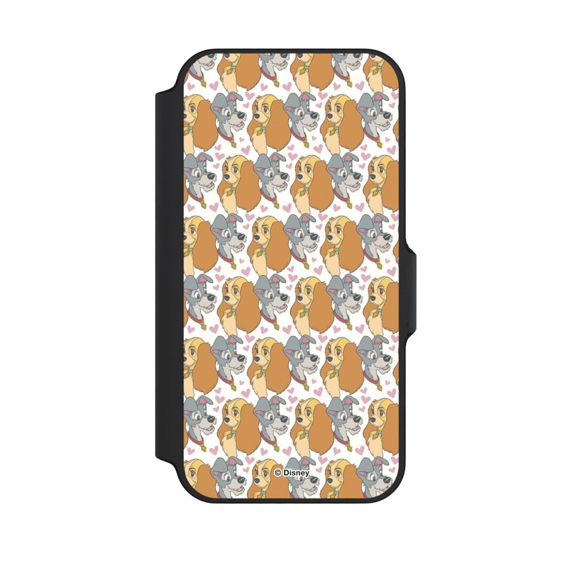 iPhone 13 Mini NIVOflip Susi und Strolch Muster Herzen