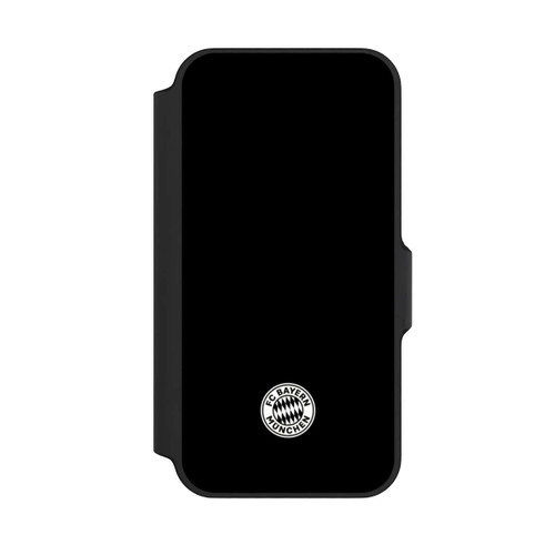 Apple iPhone 13 Mini NIVOflip Klassisches FCB Logo Klein - Weiß auf Schwarz