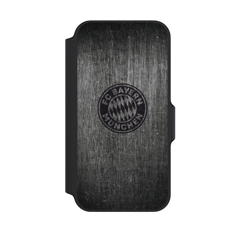 iPhone 13 Mini NIVOflip Metalllook FCB Logo einfarbig