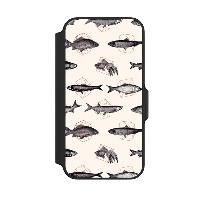 iPhone 13 Mini NIVOflip Fische in Geometrie