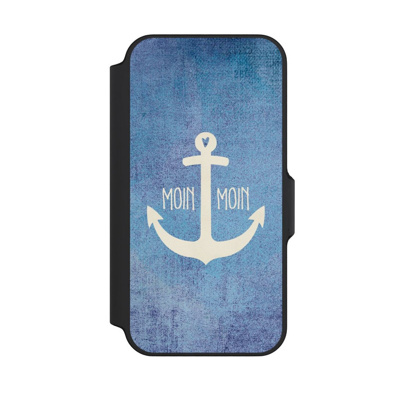 iPhone 13 Mini NIVOflip Moin Moin Anker Blau