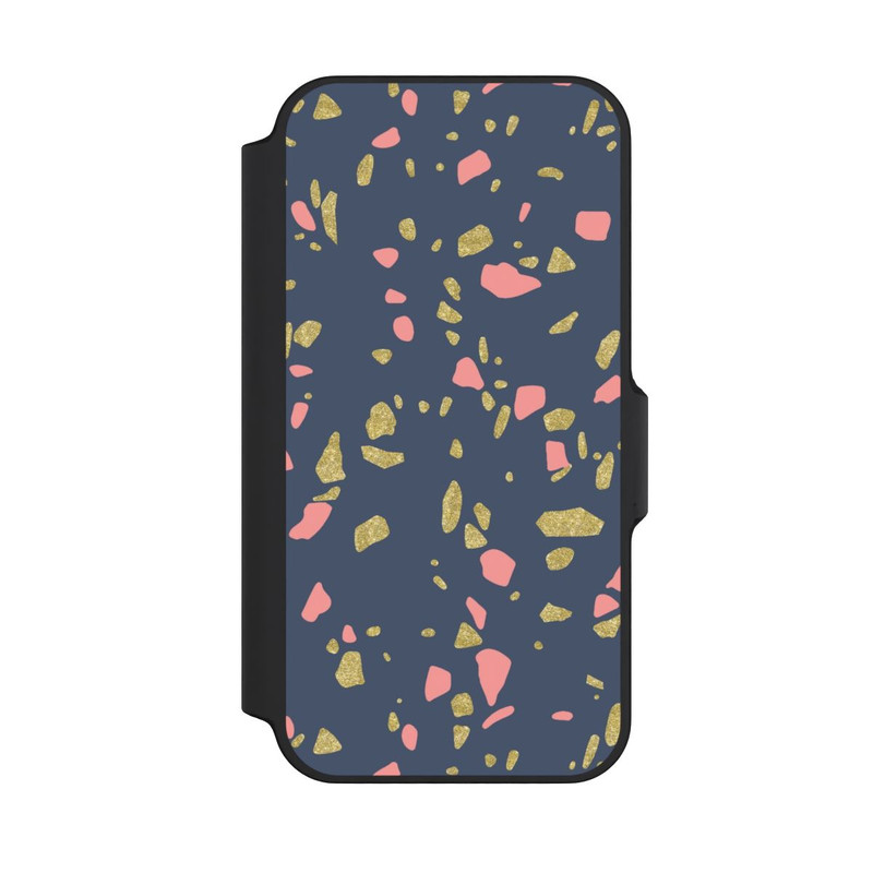 iPhone 13 Mini NIVOflip Terazzo Gold-Optik