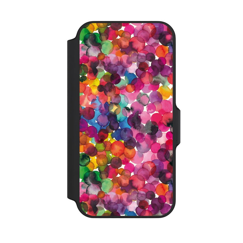 iPhone 13 Mini NIVOflip Überlappende Aquarellpunkte