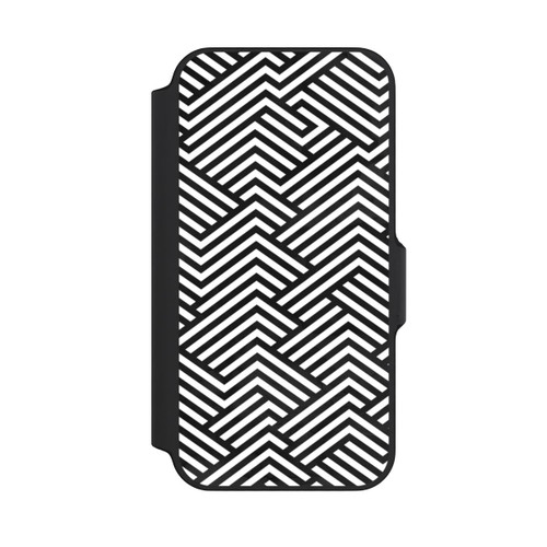 Apple iPhone 13 Mini NIVOflip Schwarz und Weiß ZigZag