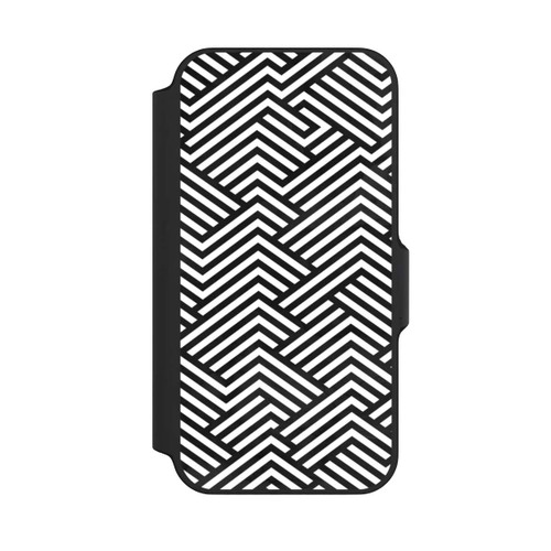 Apple iPhone 13 Mini NIVOflip Schwarz und Weiß ZigZag