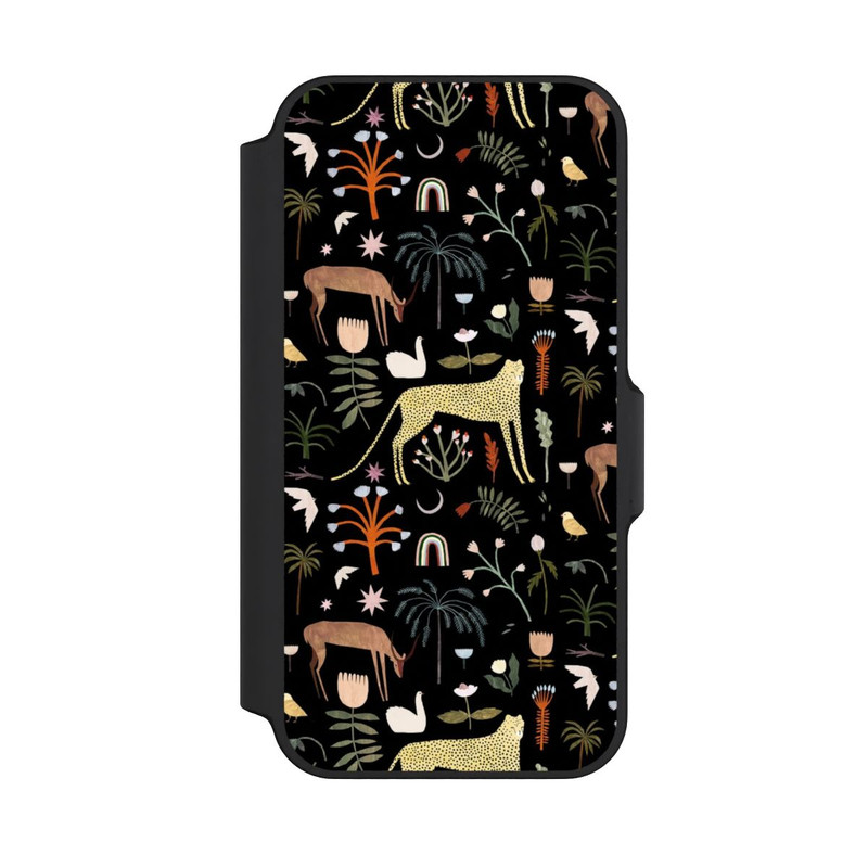 iPhone 13 Mini NIVOflip Wilde Gartenbuchstaben von Léa Le Pivert