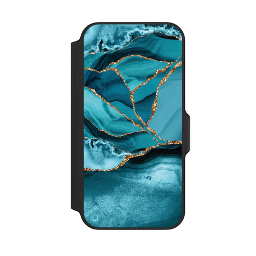 Apple iPhone 13 Mini NIVOflip Eisblaue Marmor Landschaft