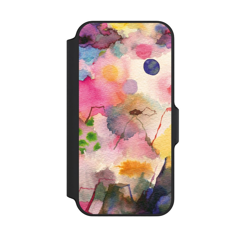 iPhone 13 Mini NIVOflip Aquarell bunte Berge
