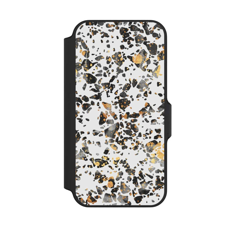 iPhone 13 Mini NIVOflip Gold Speckled Terrazzo