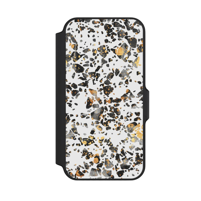 iPhone 13 Mini NIVOflip Gold Speckled Terrazzo