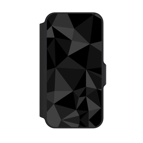 Apple iPhone 13 Mini NIVOflip Polygonmuster schwarz