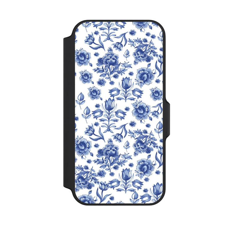 iPhone 13 Mini NIVOflip Motif à Fleurs - Faïence de Delft