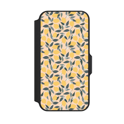 Apple iPhone 13 Mini NIVOflip Rosa Zitronen-Muster