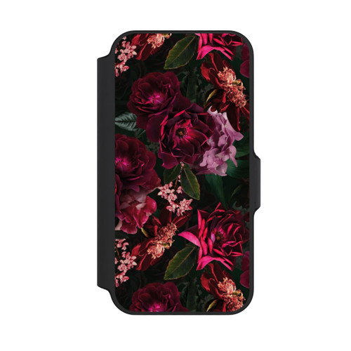 Apple iPhone 13 Mini NIVOflip Dunkle romantische Vintage Rosen und Pfingstrosen