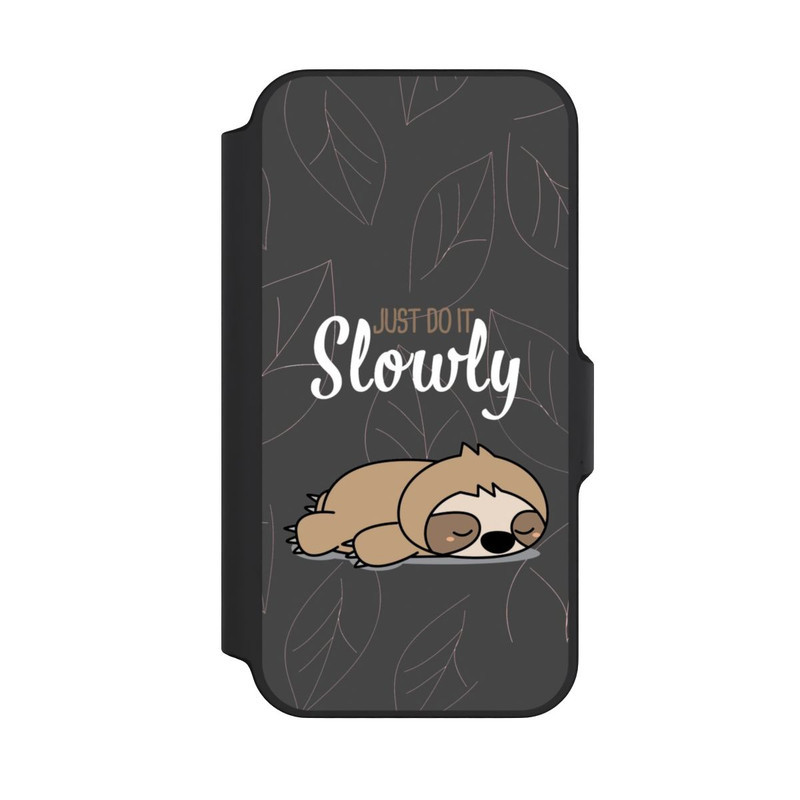 iPhone 13 Mini NIVOflip Just Do It Slowly Sloth Grey