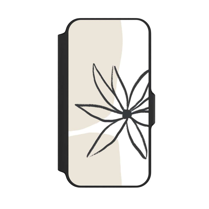 iPhone 13 Mini NIVOflip Blume und Creme